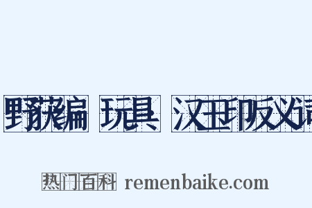 野获编·玩具·汉玉印反义词是什么意思的图片
